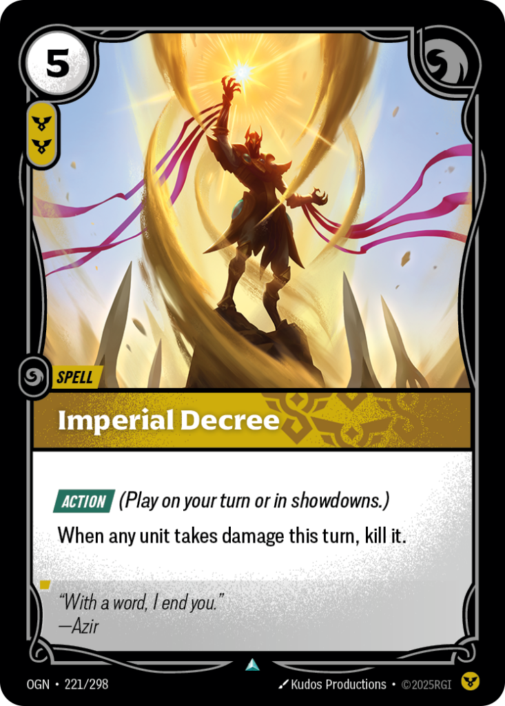 Imperial Decree OGN-221/298 – Origins – Non-Foil