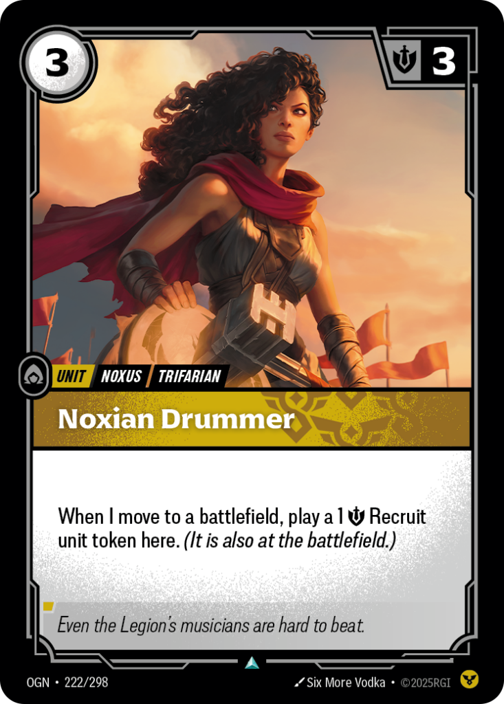 Noxian Drummer OGN-222/298 – Origins – Non-Foil