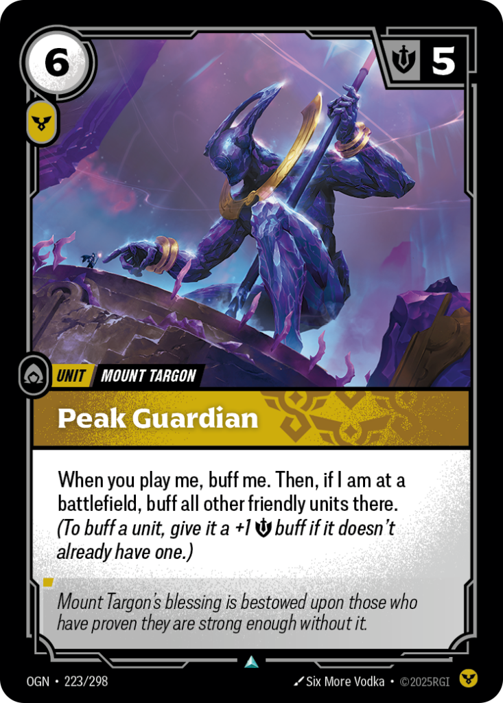 Peak Guardian OGN-223/298 – Origins – Non-Foil
