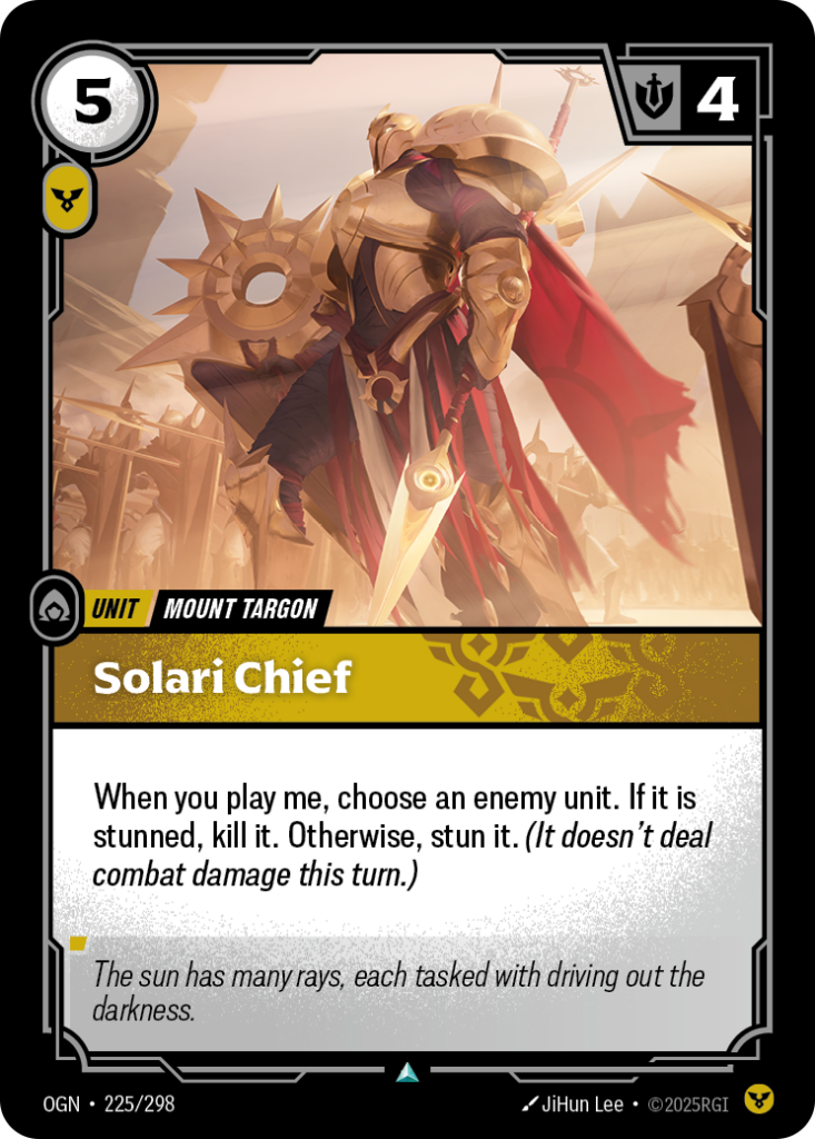 Solari Chief OGN-225/298 – Origins – Foil
