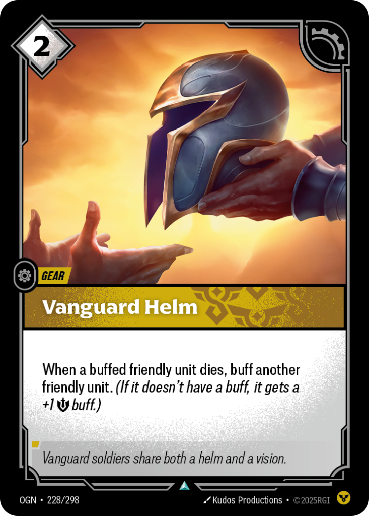 Vanguard Helm OGN-228/298 – Origins – Foil