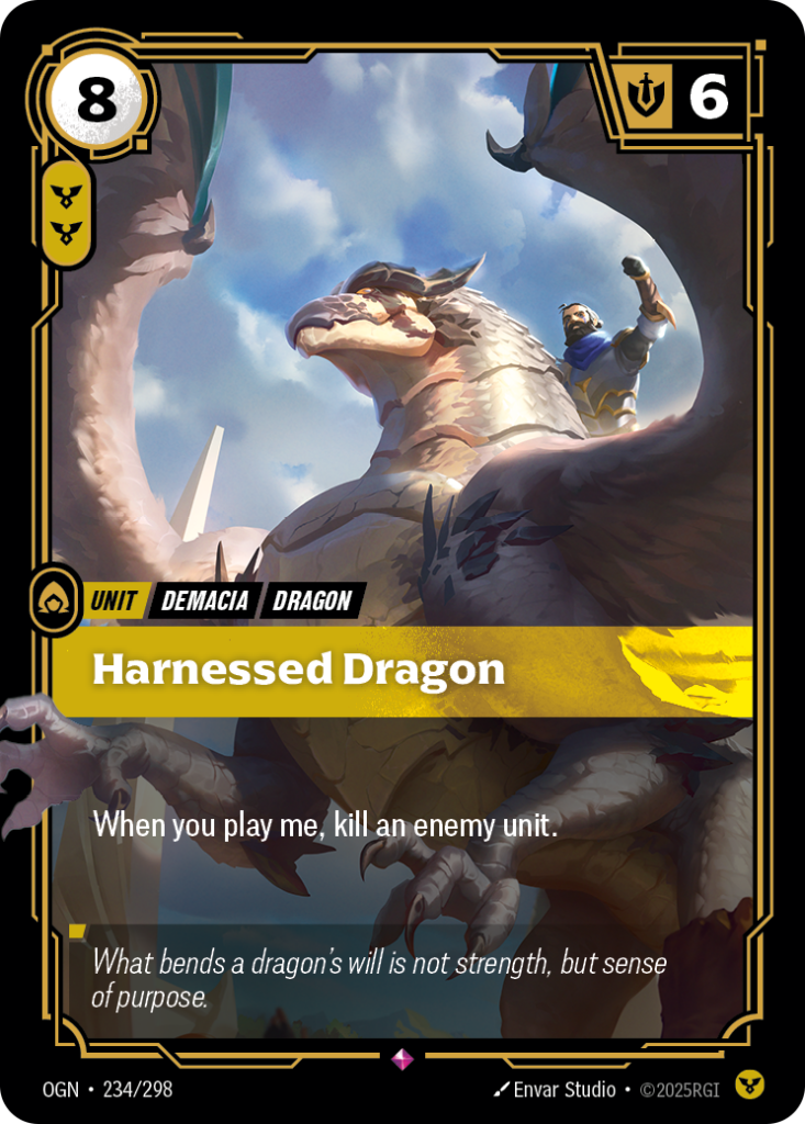 Harnessed Dragon OGN-234/298 – Origins – Foil