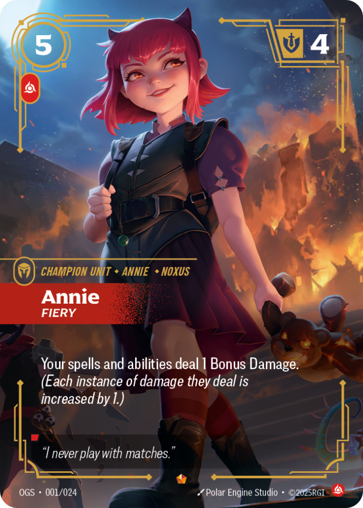Annie, Fiery OGS-001/024 – Proving Grounds – Non-Foil