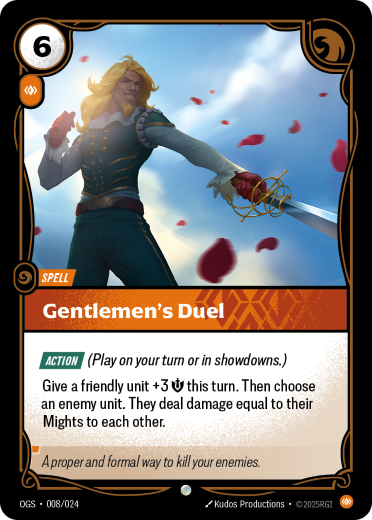 Gentlemen's Duel OGS-008/024 – Proving Grounds – Non-Foil