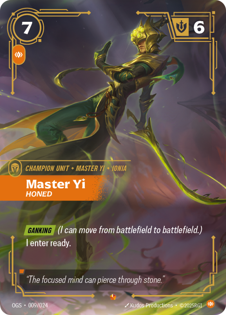 Yi, Honed OGS-009/024 – Proving Grounds – Non-Foil