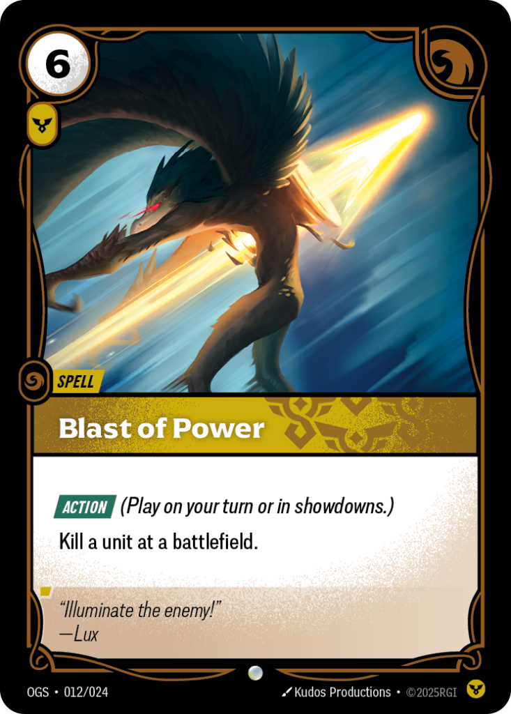 Blast of Power OGS-012/024 – Proving Grounds – Non-Foil