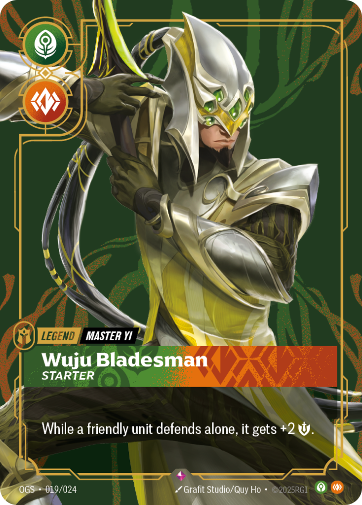 Wuju Bladesman - Starter OGS-019/024 – Proving Grounds – Non-Foil