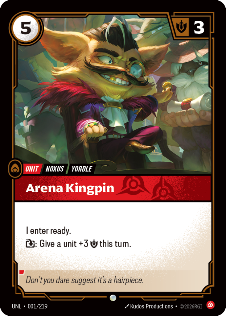 Arena Kingpin UNL-001/219 – Unleashed – Non-Foil