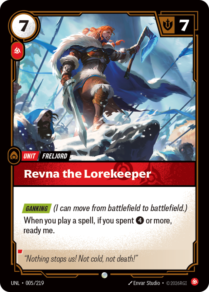 Revna the Lorekeeper UNL-005/219 – Unleashed – Non-Foil