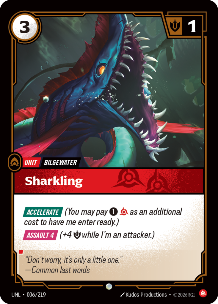 Sharkling UNL-006/219 – Unleashed – Foil