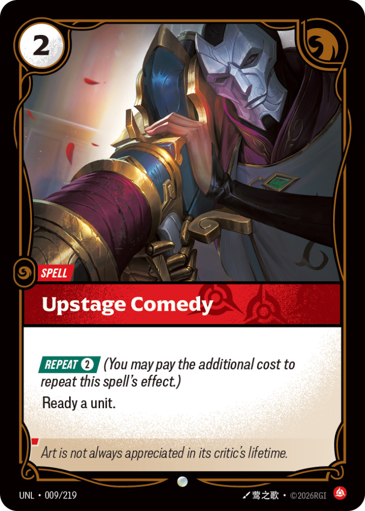 Upstage Comedy UNL-009/219 – Unleashed – Non-Foil