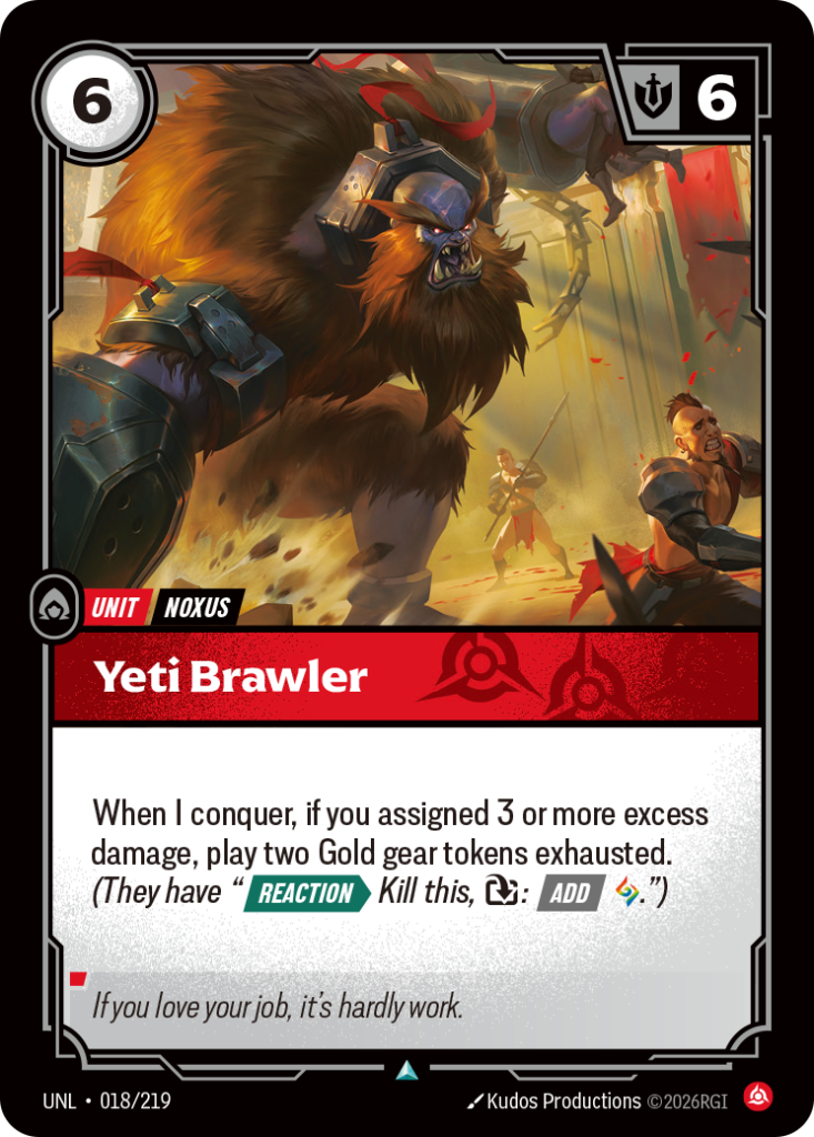 Yeti Brawler UNL-018/219 – Unleashed – Non-Foil