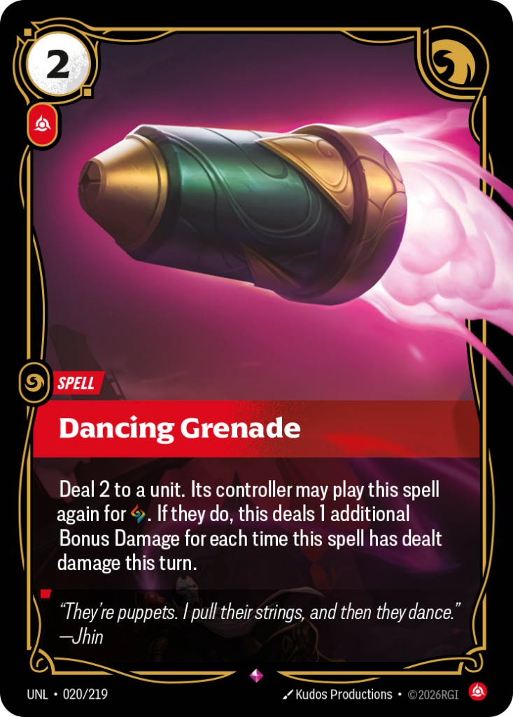 Dancing Grenade UNL-020/219 – Unleashed – Foil