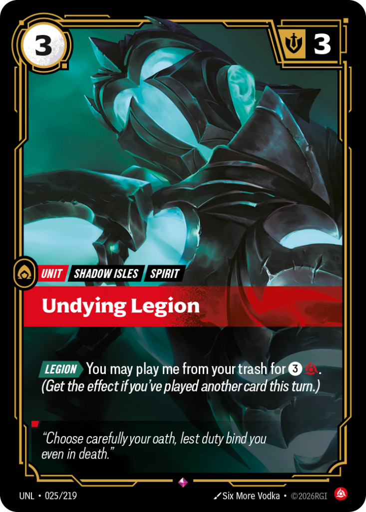 Undying Legion UNL-025/219 – Unleashed – Foil