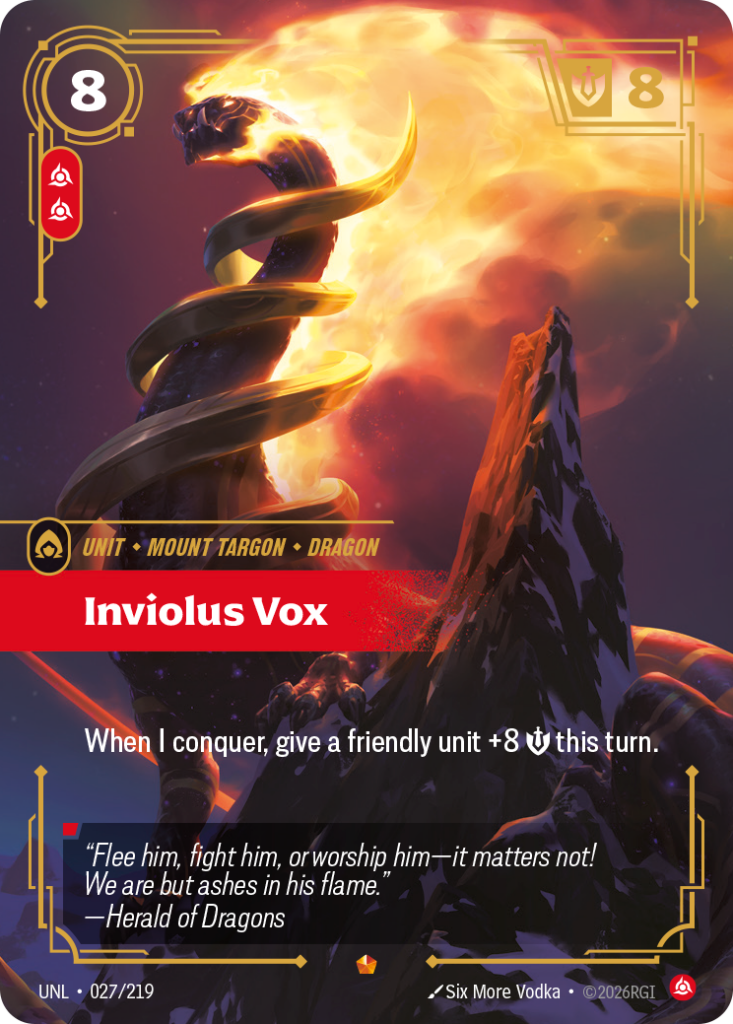 Inviolus Vox UNL-027/219 – Unleashed – Foil