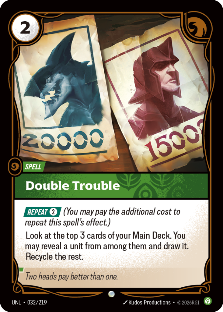 Double Trouble UNL-032/219 – Unleashed – Non-Foil