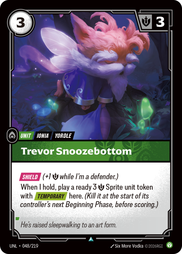 Trevor Snoozebottom UNL-048/219 – Unleashed – Foil