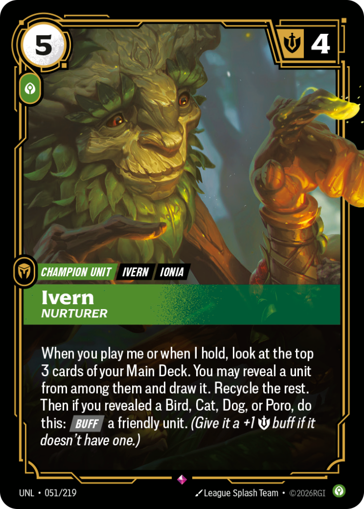 Ivern, Nurturer UNL-051/219 – Unleashed – Foil