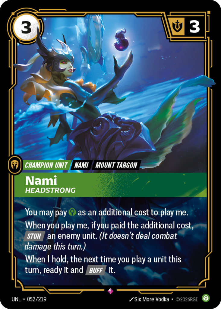 Nami, Headstrong UNL-052/219 – Unleashed – Foil