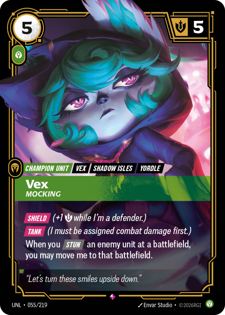 Vex, Mocking UNL-055/219 – Unleashed – Foil