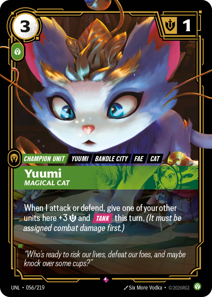 Yuumi, Magical Cat UNL-056/219 – Unleashed – Foil