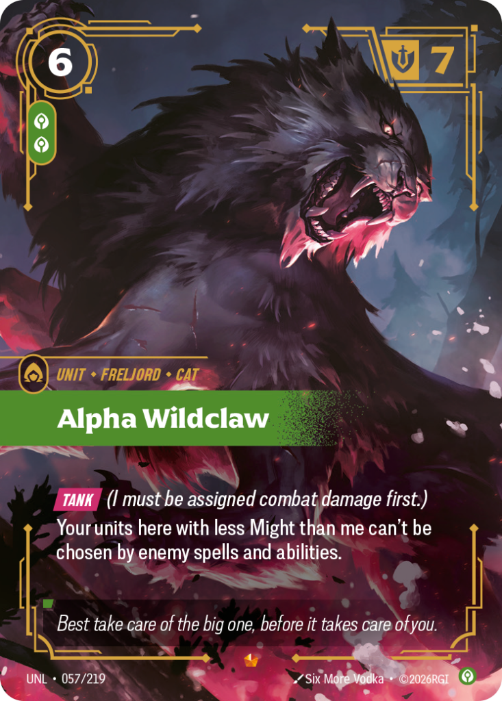 Alpha Wildclaw UNL-057/219 – Unleashed – Foil