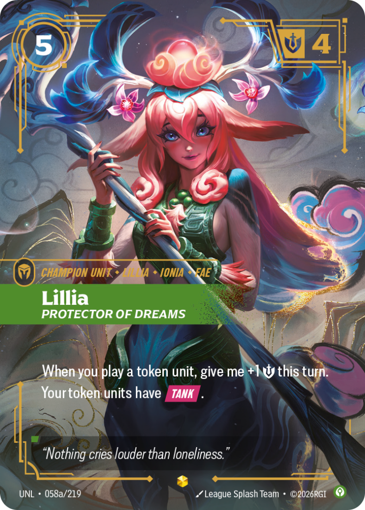 Lillia, Protector of Dreams UNL-058A/219 – Unleashed – Alternate Art Foil
