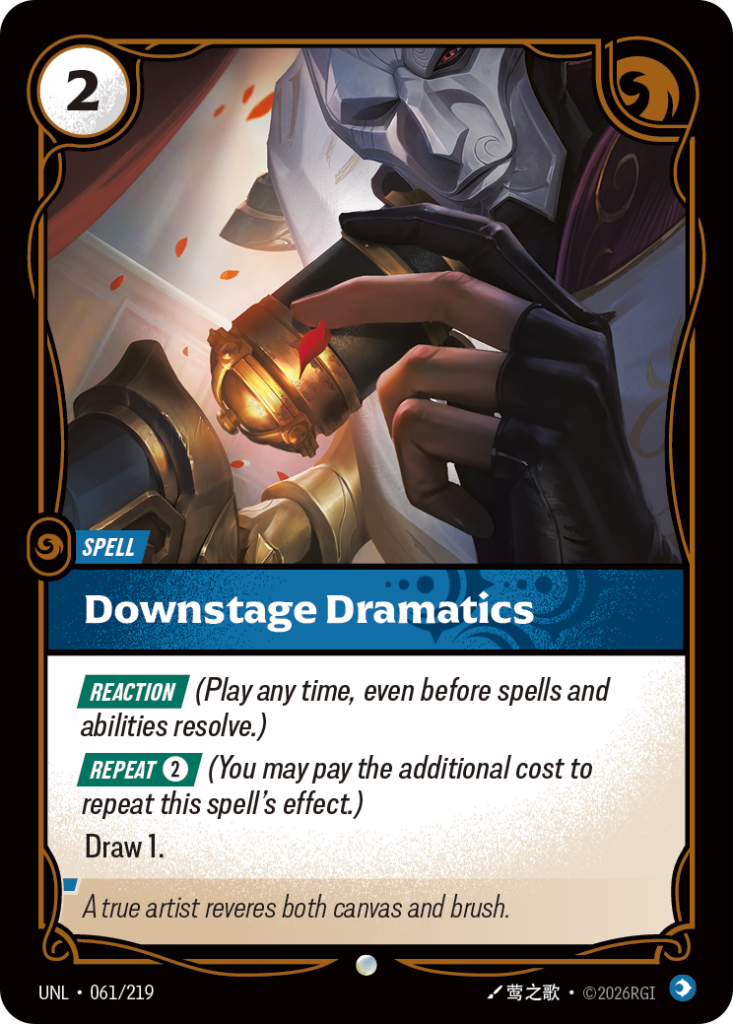 Downstage Dramatics UNL-061/219 – Unleashed – Foil
