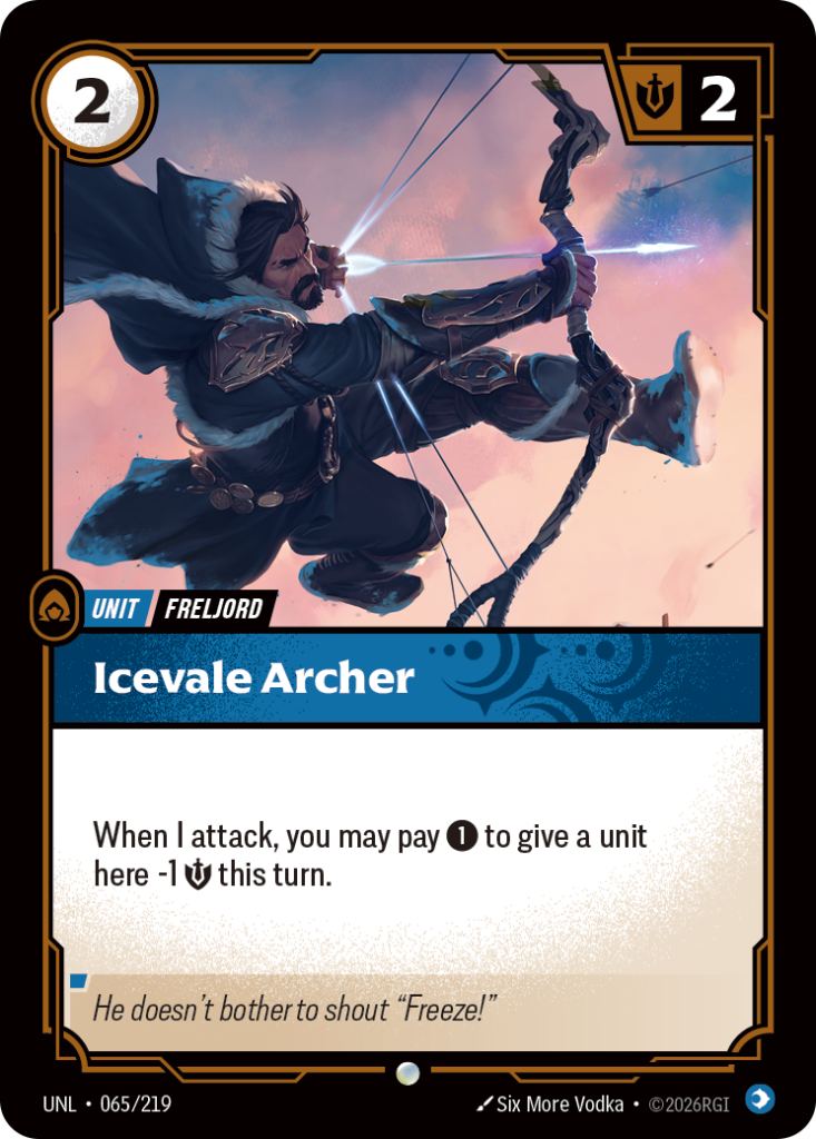 Icevale Archer UNL-065/219 – Unleashed – Foil
