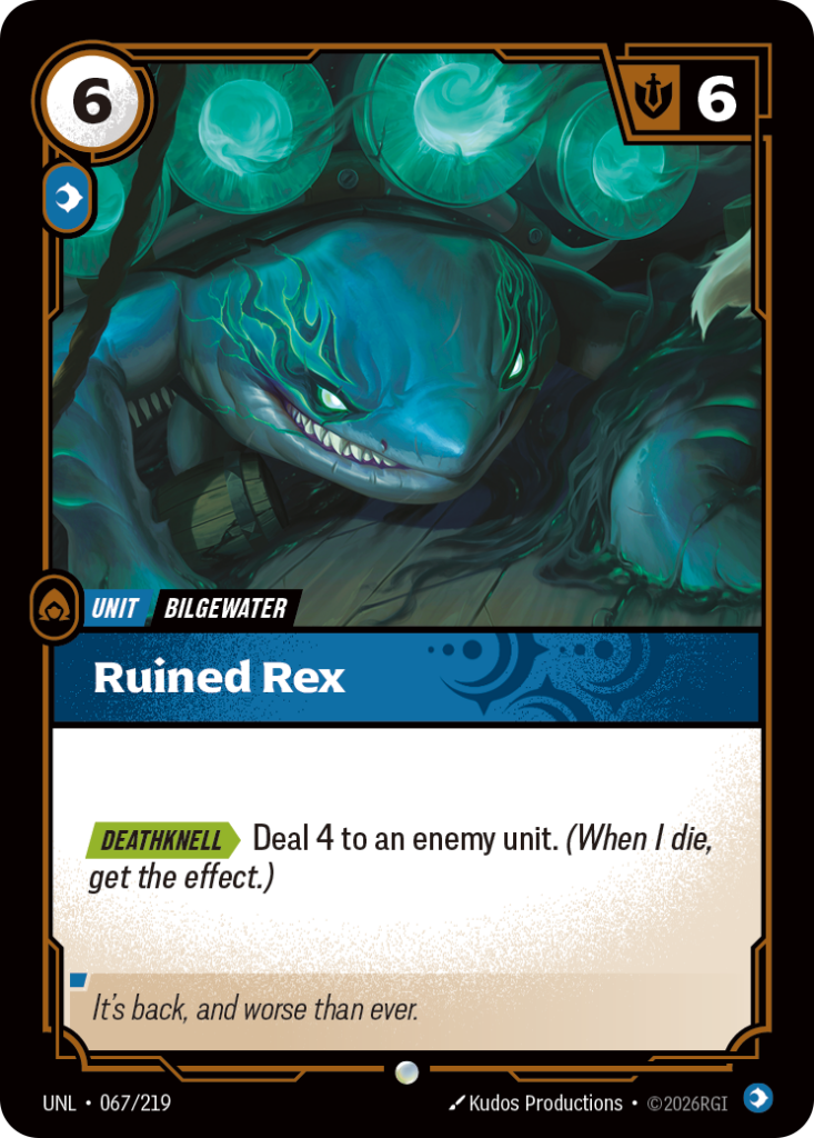 Ruined Rex UNL-067/219 – Unleashed – Foil
