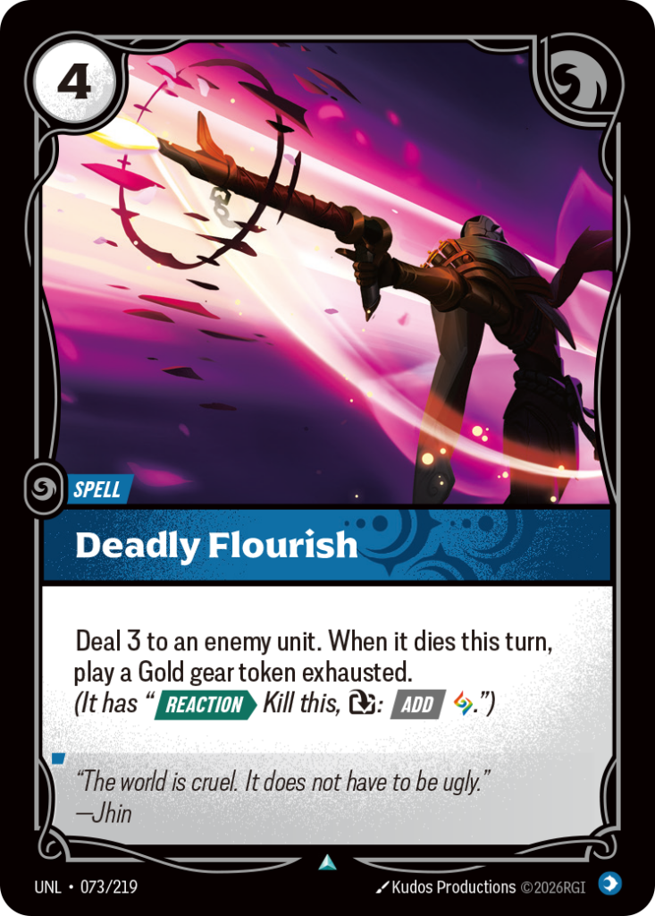Deadly Flourish UNL-073/219 – Unleashed – Foil
