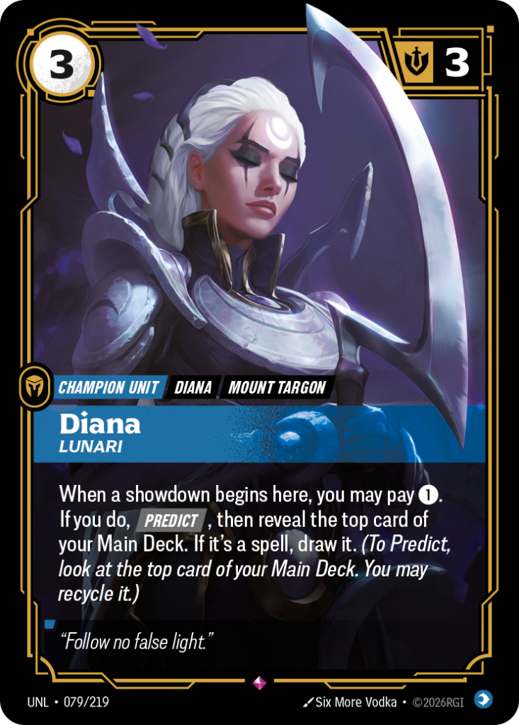 Diana, Lunari UNL-079/219 – Unleashed – Foil