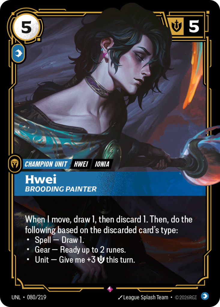 Hwei, Brooding Painter UNL-080/219 – Unleashed – Foil