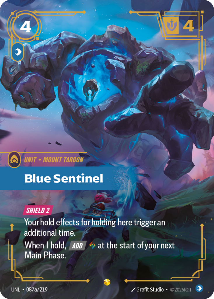 Blue Sentinel UNL-087A/219 – Unleashed – Alternate Art Foil