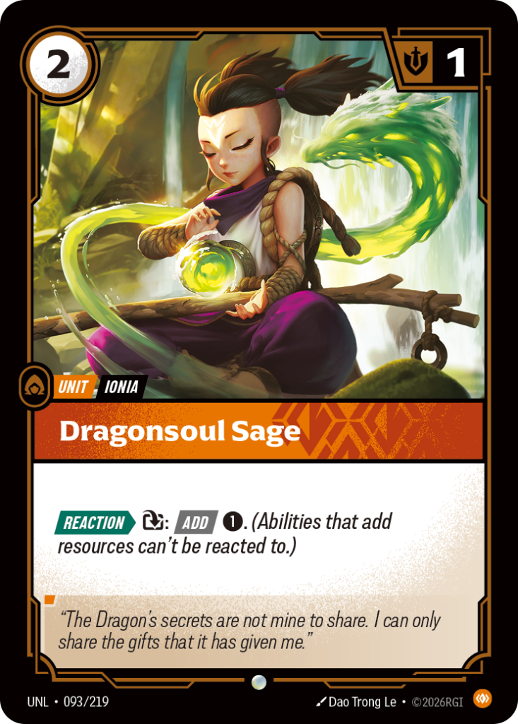 Dragonsoul Sage UNL-093/219 – Unleashed – Foil