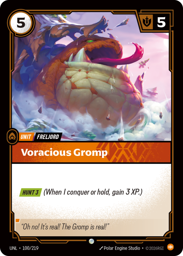 Voracious Gromp UNL-100/219 – Unleashed – Foil