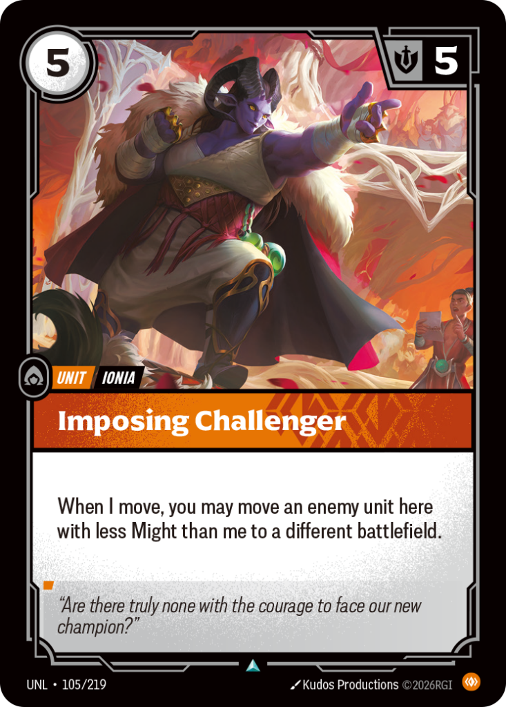 Imposing Challenger UNL-105/219 – Unleashed – Foil