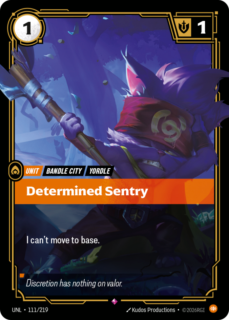 Determined Sentry UNL-111/219 – Unleashed – Foil