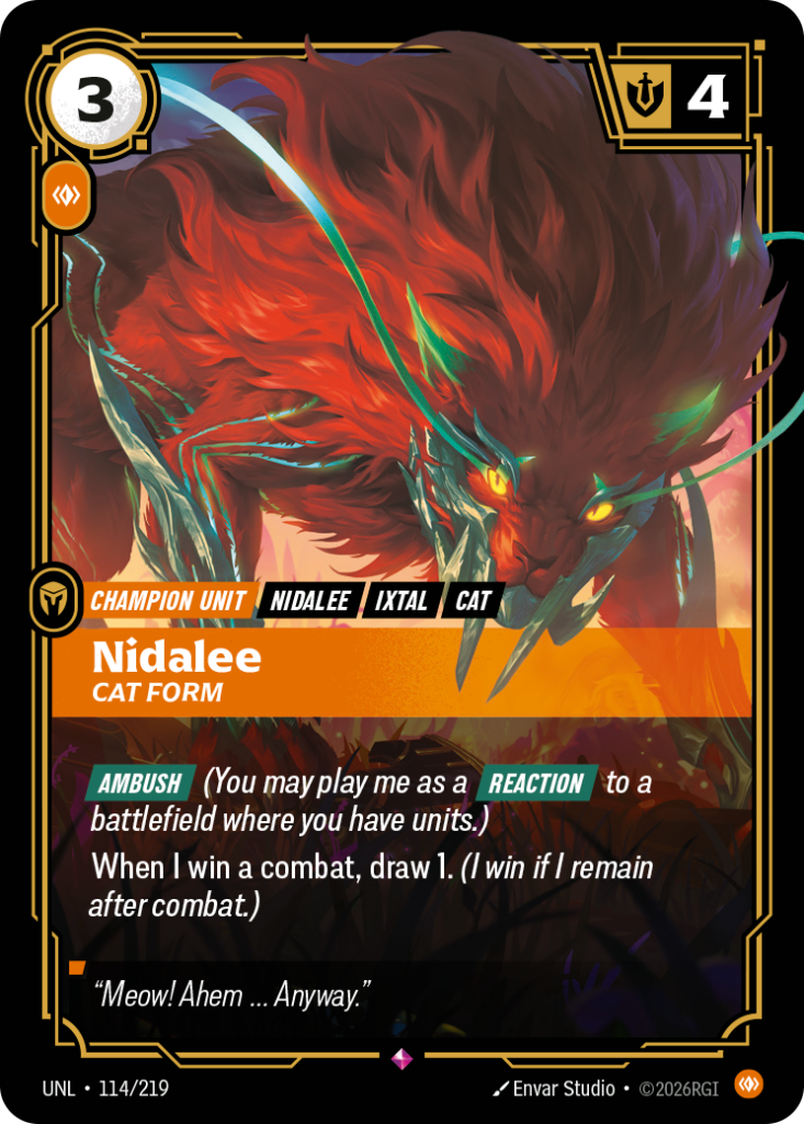 Nidalee, Cat Form UNL-114/219 – Unleashed – Foil