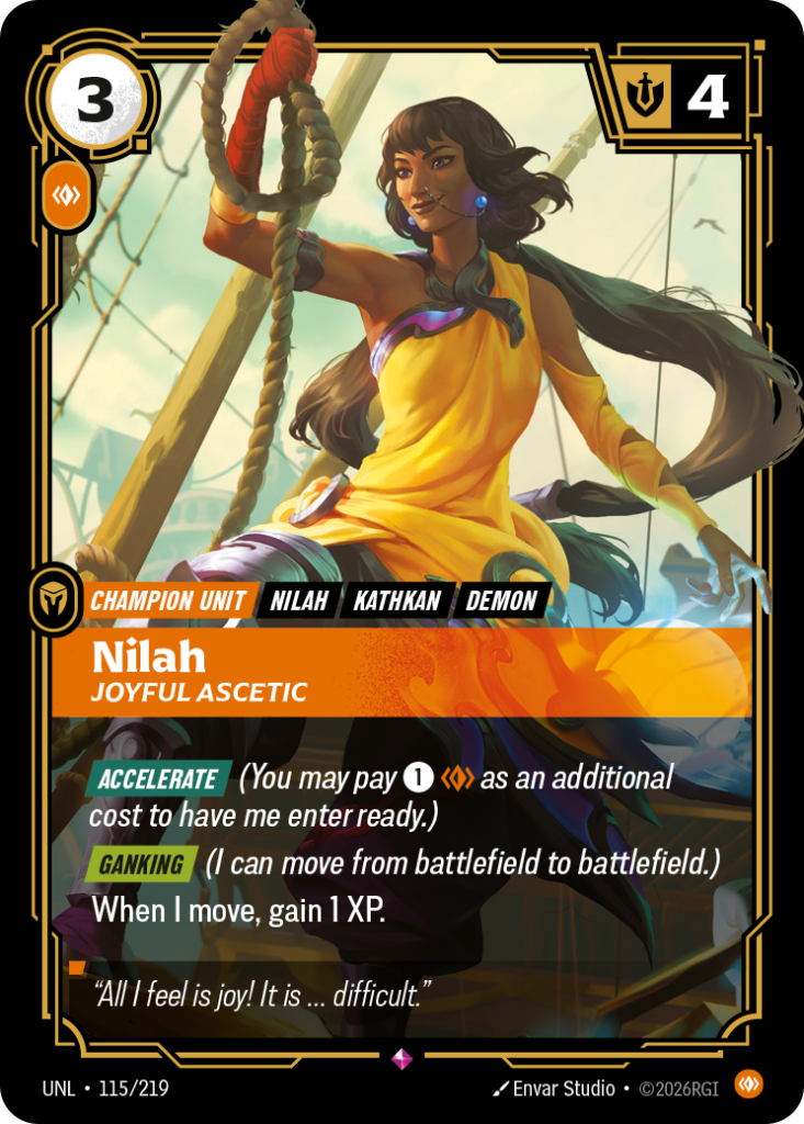 Nilah, Joyful Ascetic UNL-115/219 – Unleashed – Foil