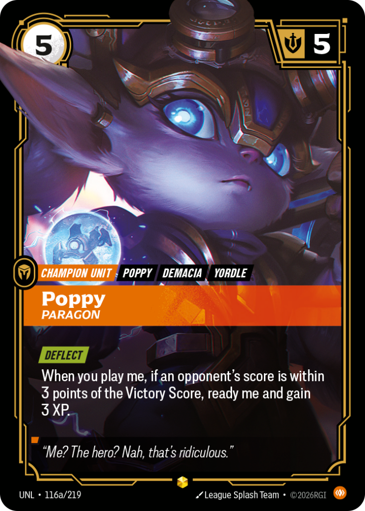 Poppy, Paragon UNL-116A/219 – Unleashed – Alternate Art Foil