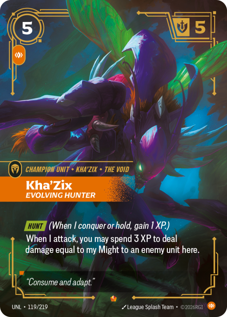 Kha'Zix, Evolving Hunter UNL-119/219 – Unleashed – Foil