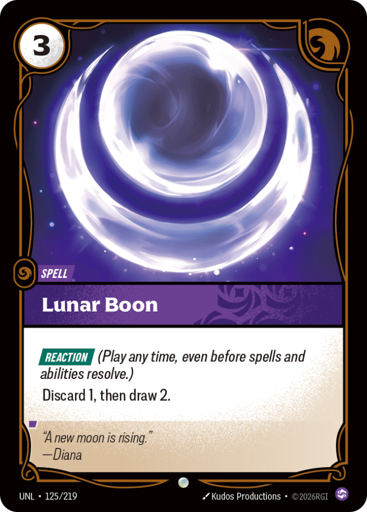 Lunar Boon UNL-125/219 – Unleashed – Non-Foil