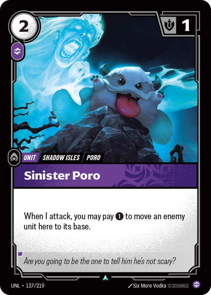 Sinister Poro UNL-137/219 – Unleashed – Non-Foil