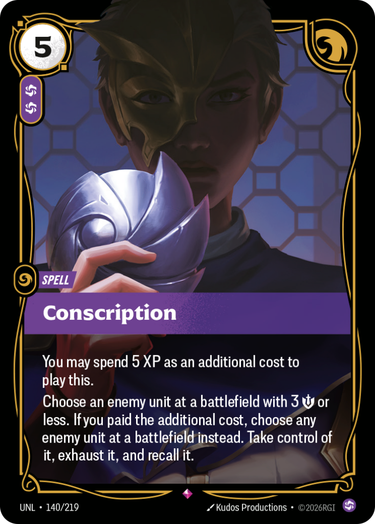 Conscription UNL-140/219 – Unleashed – Foil