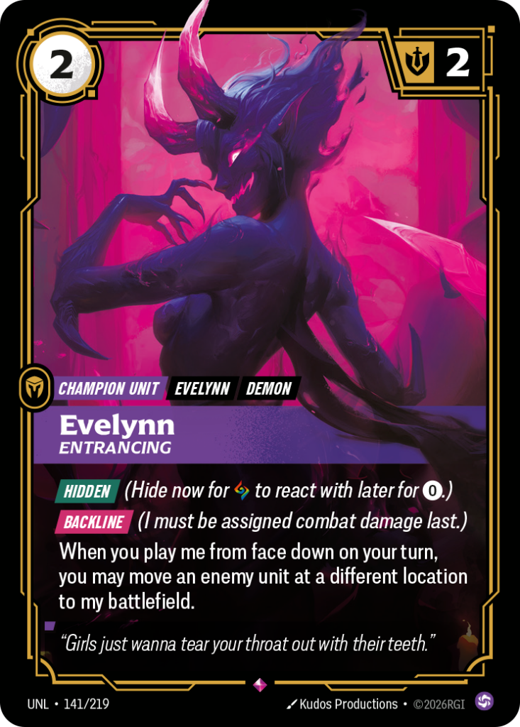 Evelynn, Entrancing UNL-141/219 – Unleashed – Foil
