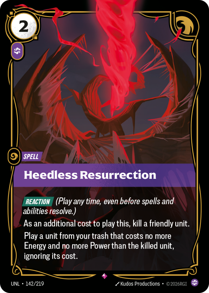 Heedless Resurrection UNL-142/219 – Unleashed – Foil
