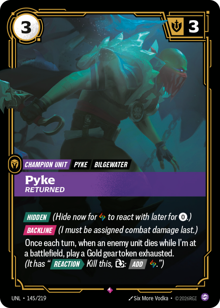 Pyke, Returned UNL-145/219 – Unleashed – Foil