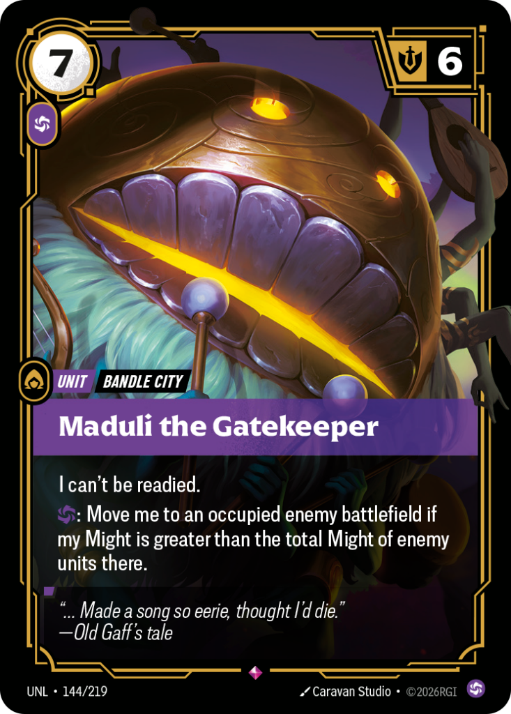 Maduli the Gatekeeper UNL-144/219 – Unleashed – Foil