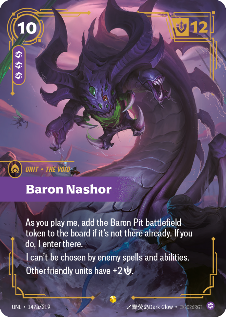 Baron Nashor UNL-147A/219 – Unleashed – Alternate Art Foil